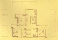 合肥國(guó)貿(mào)天琴灣小區(qū)戶型裝修設(shè)計(jì)平面方案效果圖